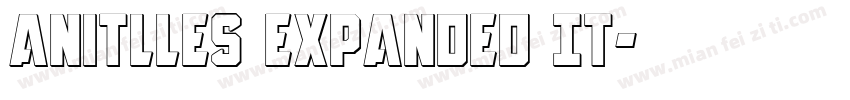 Anitlles Expanded It字体转换